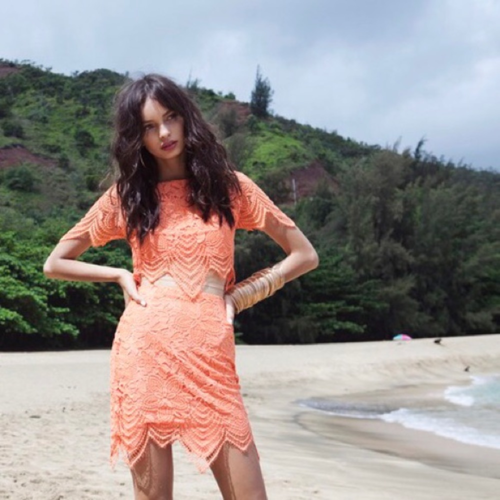 For Love and Lemons Guava Skirt